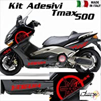 JUEGO COMPLETO PEGATINAS CARENADOS ROJO FITS YAMAHA T-MAX 500 01-07